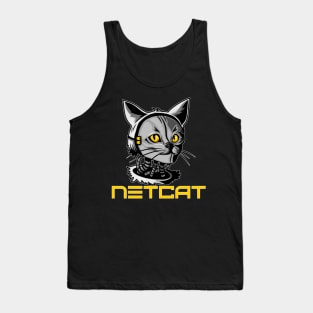 Cyber Security - Hacker - NetCat - Network Utility  V2 Tank Top